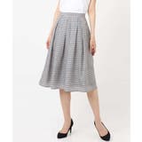 カラースクエアプリントタックスカート/洗える | OFUON | 詳細画像11