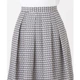 カラースクエアプリントタックスカート/洗える | OFUON | 詳細画像14