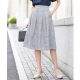 カラースクエアプリントタックスカート/洗える | OFUON | 詳細画像6