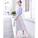 小花柄タックギャザースカート/洗える | OFUON | 詳細画像15 