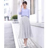 小花柄タックギャザースカート/洗える | OFUON | 詳細画像16 