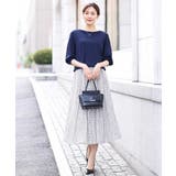 小花柄タックギャザースカート/洗える | OFUON | 詳細画像18 