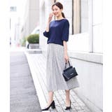 小花柄タックギャザースカート/洗える | OFUON | 詳細画像19 