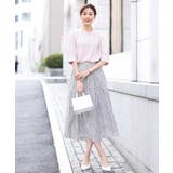 小花柄タックギャザースカート/洗える | OFUON | 詳細画像22 