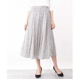 小花柄タックギャザースカート/洗える | OFUON | 詳細画像25 