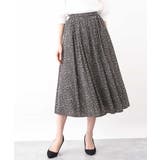 小花柄タックギャザースカート/洗える | OFUON | 詳細画像34 