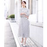 小花柄タックギャザースカート/洗える | OFUON | 詳細画像7 