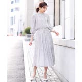 小花柄タックギャザースカート/洗える | OFUON | 詳細画像9 