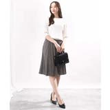 幾何柄フレアースカート/洗える | OFUON | 詳細画像2 