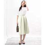 フロッキープリントタックスカート | OFUON | 詳細画像11 