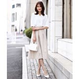 フロッキープリントタックスカート | OFUON | 詳細画像25 