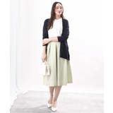 フロッキープリントタックスカート | OFUON | 詳細画像7 