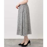 モノトーンリーフ柄フレアースカート/洗える | OFUON | 詳細画像16 