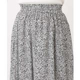 モノトーンリーフ柄フレアースカート/洗える | OFUON | 詳細画像18 