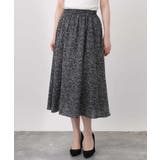 モノトーンリーフ柄フレアースカート/洗える | OFUON | 詳細画像21 