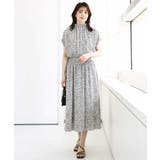 モノトーンリーフ柄フレアースカート/洗える | OFUON | 詳細画像5 