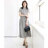 モノトーンリーフ柄フレアースカート/洗える | OFUON | 詳細画像6 