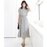 モノトーンリーフ柄フレアースカート/洗える | OFUON | 詳細画像7 