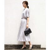 サテンプリーツ加工フレアースカート/洗える | OFUON | 詳細画像13 