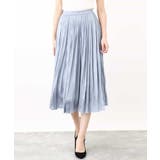 サテンプリーツ加工フレアースカート/洗える | OFUON | 詳細画像30 