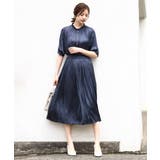 サテンプリーツ加工フレアースカート/洗える | OFUON | 詳細画像5 