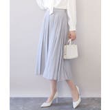 ドットジャガードフレアースカート/UVカット/洗える | OFUON | 詳細画像1 