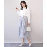 ドットジャガードフレアースカート/UVカット/洗える | OFUON | 詳細画像14 