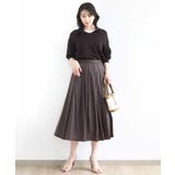 ドットジャガードフレアースカート/UVカット/洗える | OFUON | 詳細画像2 