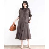 ドットジャガードフレアースカート/UVカット/洗える | OFUON | 詳細画像5 