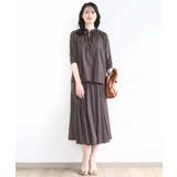 ドットジャガードフレアースカート/UVカット/洗える | OFUON | 詳細画像6 