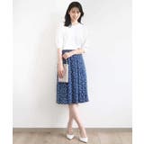 総柄フレアースカート/洗える/WEB限定サイズあり | OFUON | 詳細画像5 