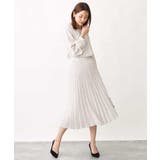 幾何ドット柄プリーツスカート/洗える | OFUON | 詳細画像11 