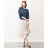 幾何ドット柄プリーツスカート/洗える | OFUON | 詳細画像13 