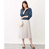 幾何ドット柄プリーツスカート/洗える | OFUON | 詳細画像14 