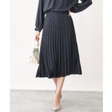 幾何ドット柄プリーツスカート/洗える | OFUON | 詳細画像3 