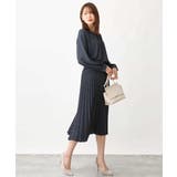 幾何ドット柄プリーツスカート/洗える | OFUON | 詳細画像5 