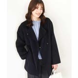 スムースリバー ノーカラーミドル丈コート | OFUON | 詳細画像2 