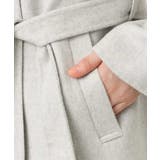 スムースリバー ノーカラーミドル丈コート | OFUON | 詳細画像23 