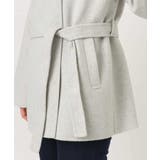 スムースリバー ノーカラーミドル丈コート | OFUON | 詳細画像24 