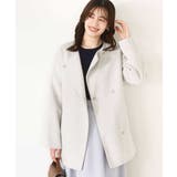 スムースリバー ノーカラーミドル丈コート | OFUON | 詳細画像6 