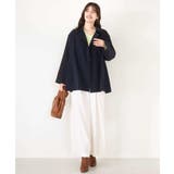 ミドル丈スタンドコート/洗える/WEB限定サイズあり | OFUON | 詳細画像2 