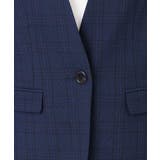 [セットアップ対応]チェック柄カラーレスジャケット/洗える | OFUON | 詳細画像12 