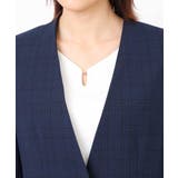 [セットアップ対応]チェック柄カラーレスジャケット/洗える | OFUON | 詳細画像8 