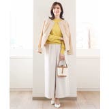 ナイロンストレッチノーカラーブルゾン/洗える/WEB限定サイズあり | OFUON | 詳細画像14 