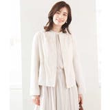 ナイロンストレッチノーカラーブルゾン/洗える/WEB限定サイズあり | OFUON | 詳細画像2 