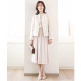 ナイロンストレッチノーカラーブルゾン/洗える/WEB限定サイズあり | OFUON | 詳細画像3 