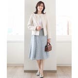 ナイロンストレッチノーカラーブルゾン/洗える/WEB限定サイズあり | OFUON | 詳細画像7 