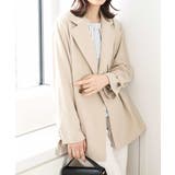 ショート丈ツイルトレンチコート/洗える/WEB限定サイズあり | OFUON | 詳細画像1 