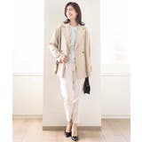 ショート丈ツイルトレンチコート/洗える/WEB限定サイズあり | OFUON | 詳細画像14 