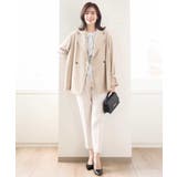 ショート丈ツイルトレンチコート/洗える/WEB限定サイズあり | OFUON | 詳細画像15 